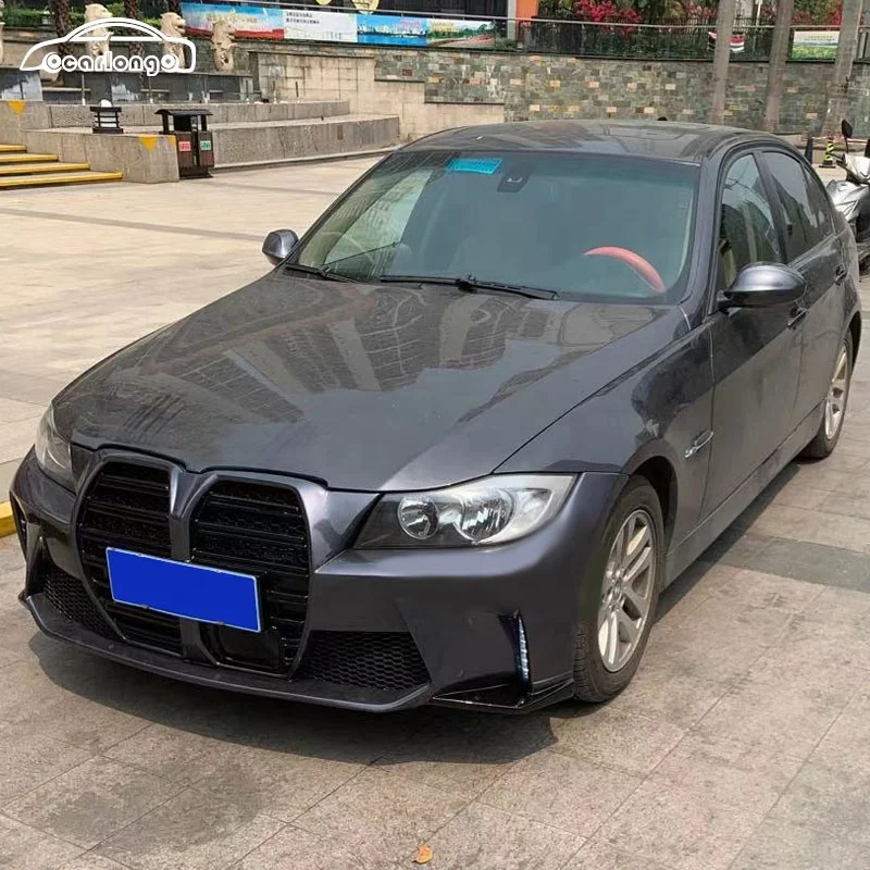 مصد السيارة لسيارات BMW 3 Series E90 320 325 2005-2012 ترقية M3 نمط المصد الأمامي مصبغة طقم الجسم الجمعية ملحقات السيارات الخارجية