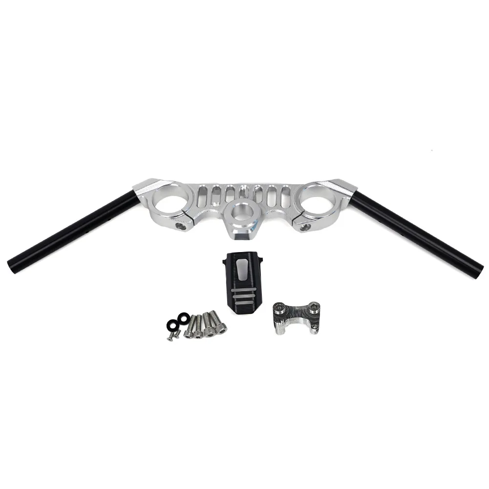 CNC Aluminum Motorcycle Upper Triple Clamp with Handlebar For CFMOTO 675SS 675SR-R 675SR-S Handlebar Riser Clamp Assembly