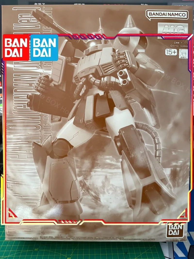 In Stock Bandai Genuine Gundam Model Kit MG 1/100 MS-06K Zaku Cannon Unicorn Anime Action Figure Collection Assembly Model Toy
