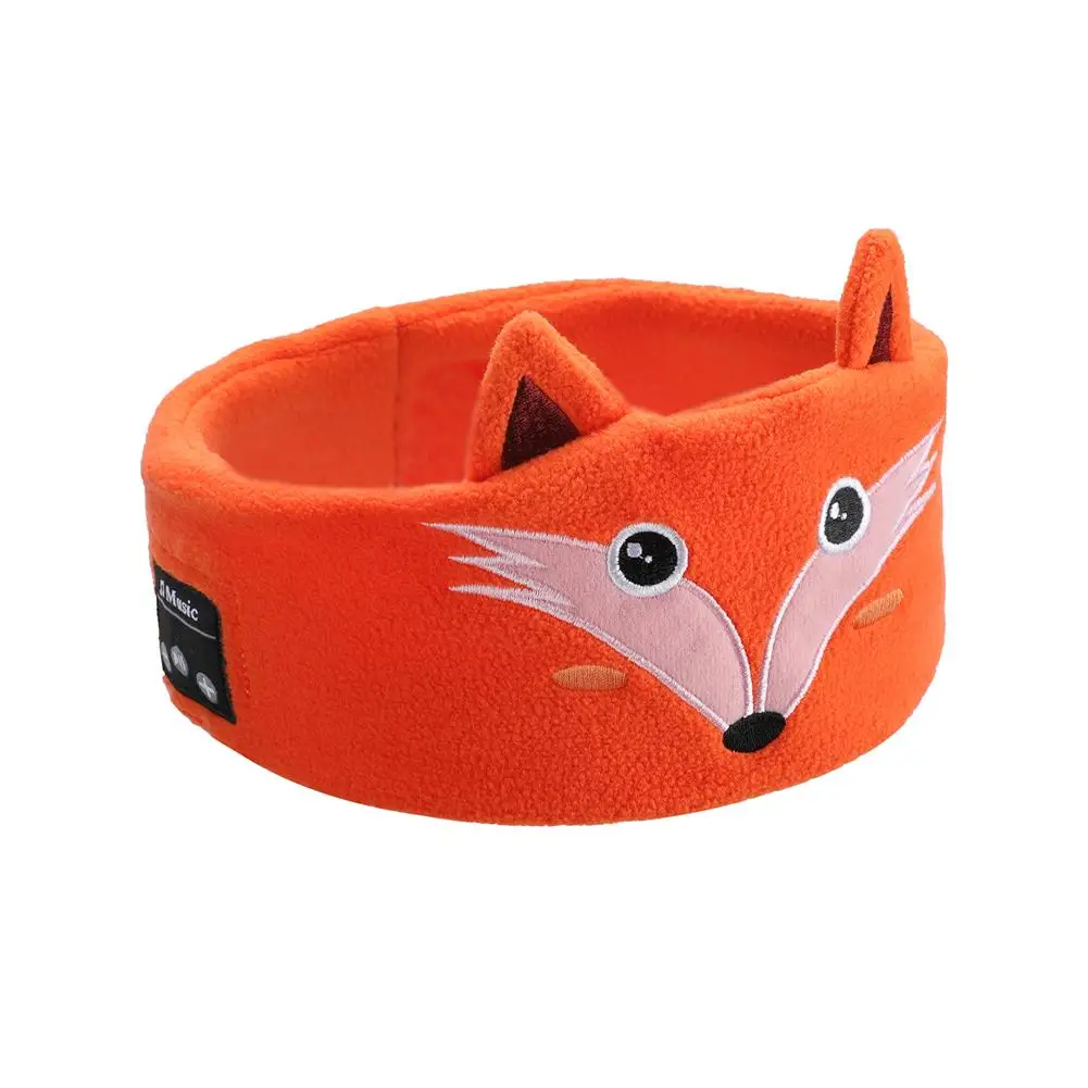 Bluetooth Music Headband Bluetooth V5.0 Chip Animal Sleep Headphones Thin Headband Bluetooth Wireless Speaker Mask Kids G7C9