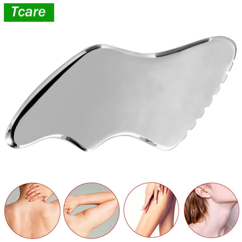 

Stainless Steel Therapy Massage Tool, Lymphatic Drainage Gua Sha Board for Anti Cellulite, Muscles Pain Relief for Trigger Point