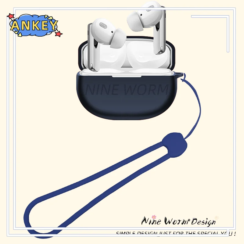 for Haylou W1 ANC Case Earphone Protective Cover Anti-fall Soft Silicone Wireless Bluetooth Earbuds Carrying