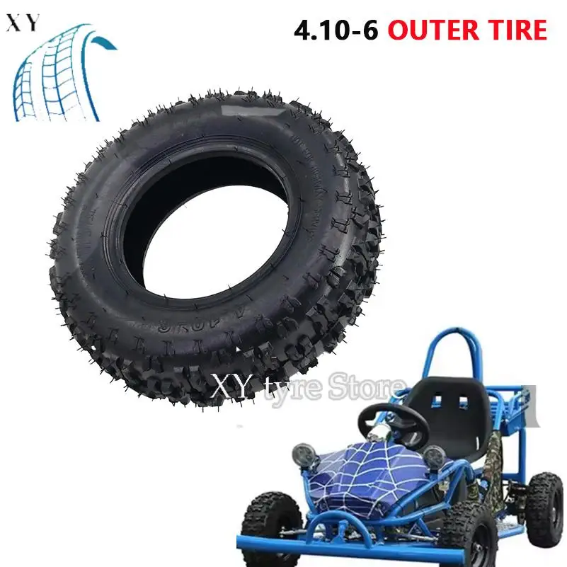

For Tyre Karting Electric Scooter Agricultural Snow Sweeper Golf Parts 4.10-6 outer tire