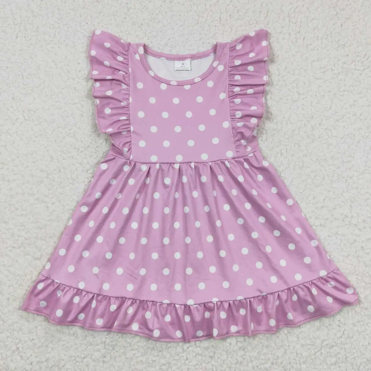 8.11 GSD0361 Kids Girl Summer Dress Sleeveless Milk Silk Toddler Items Baby Fashion Clothes