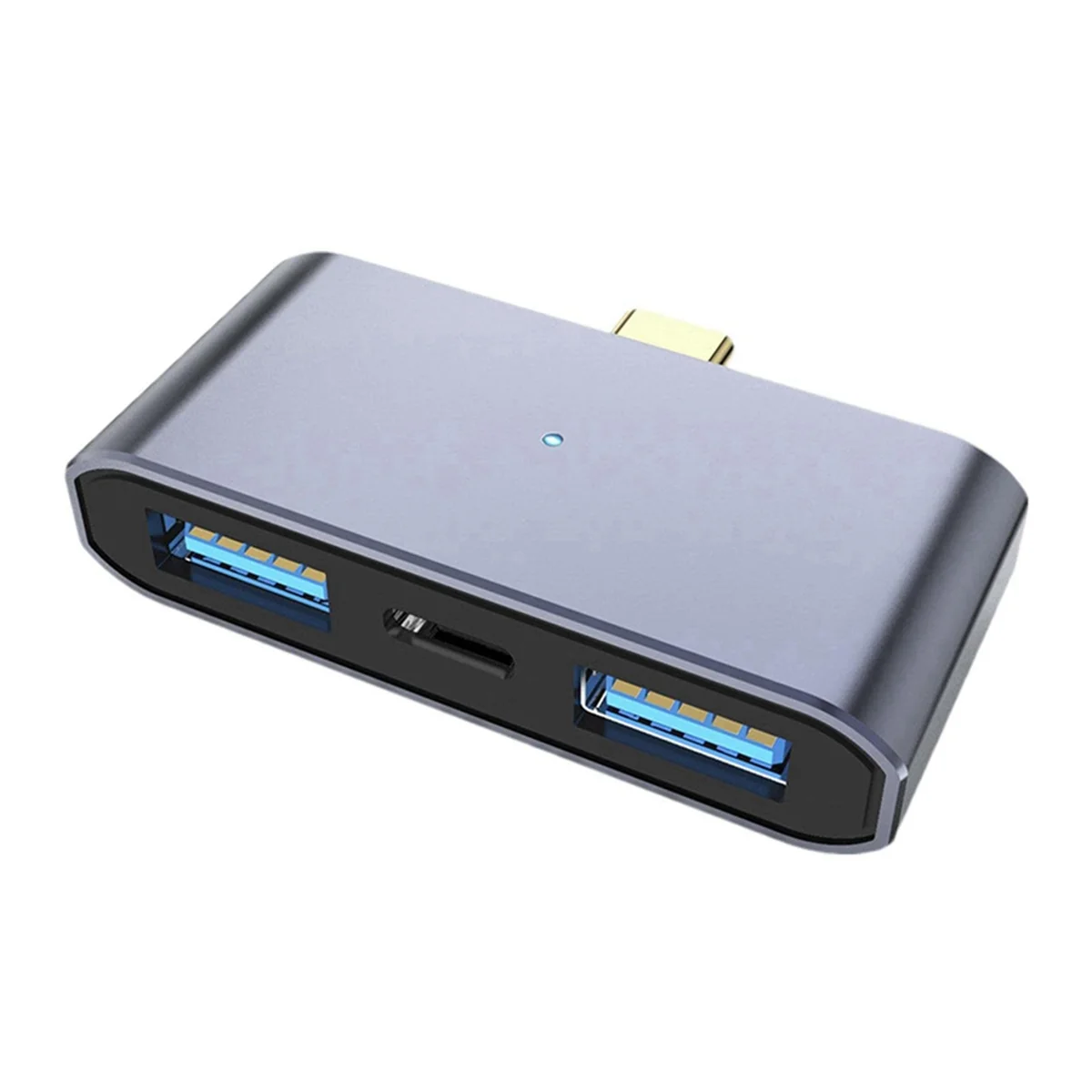 Type C Laptop Docking Station Multiport USB Adapter Dongle for Fast Data Transmission, and Portable