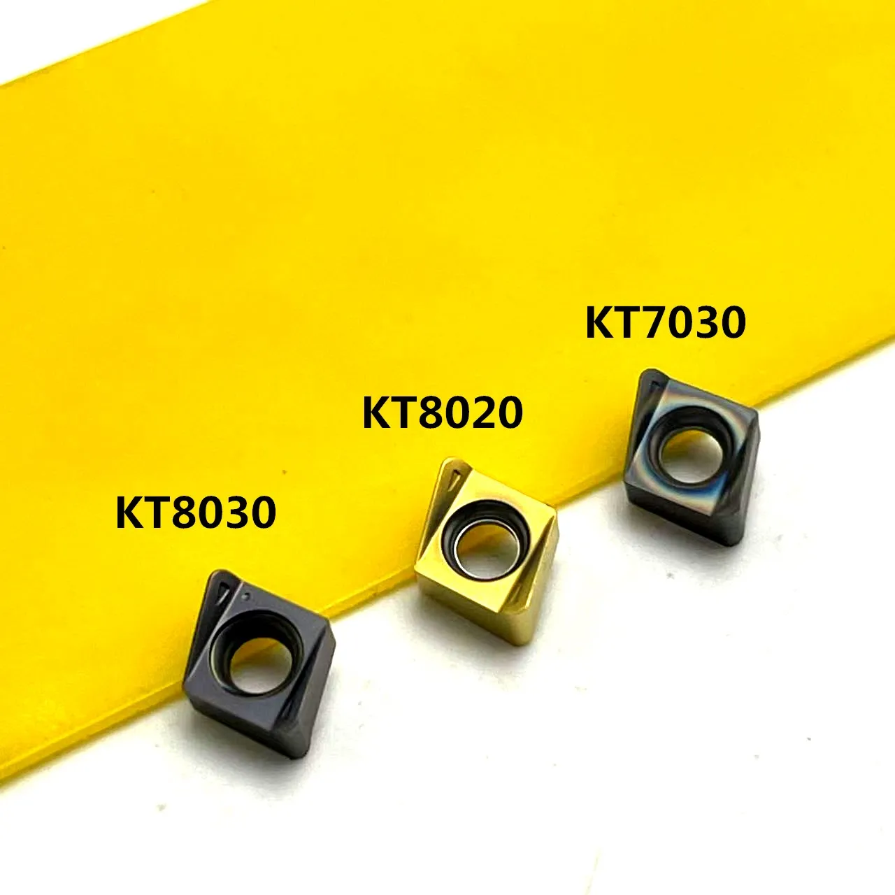 4 nkt060308 lama di fresatura ad alimentazione rapida a doppia faccia a spalla quadrata lama in lega dura strumento di tornitura CNC Nano blu