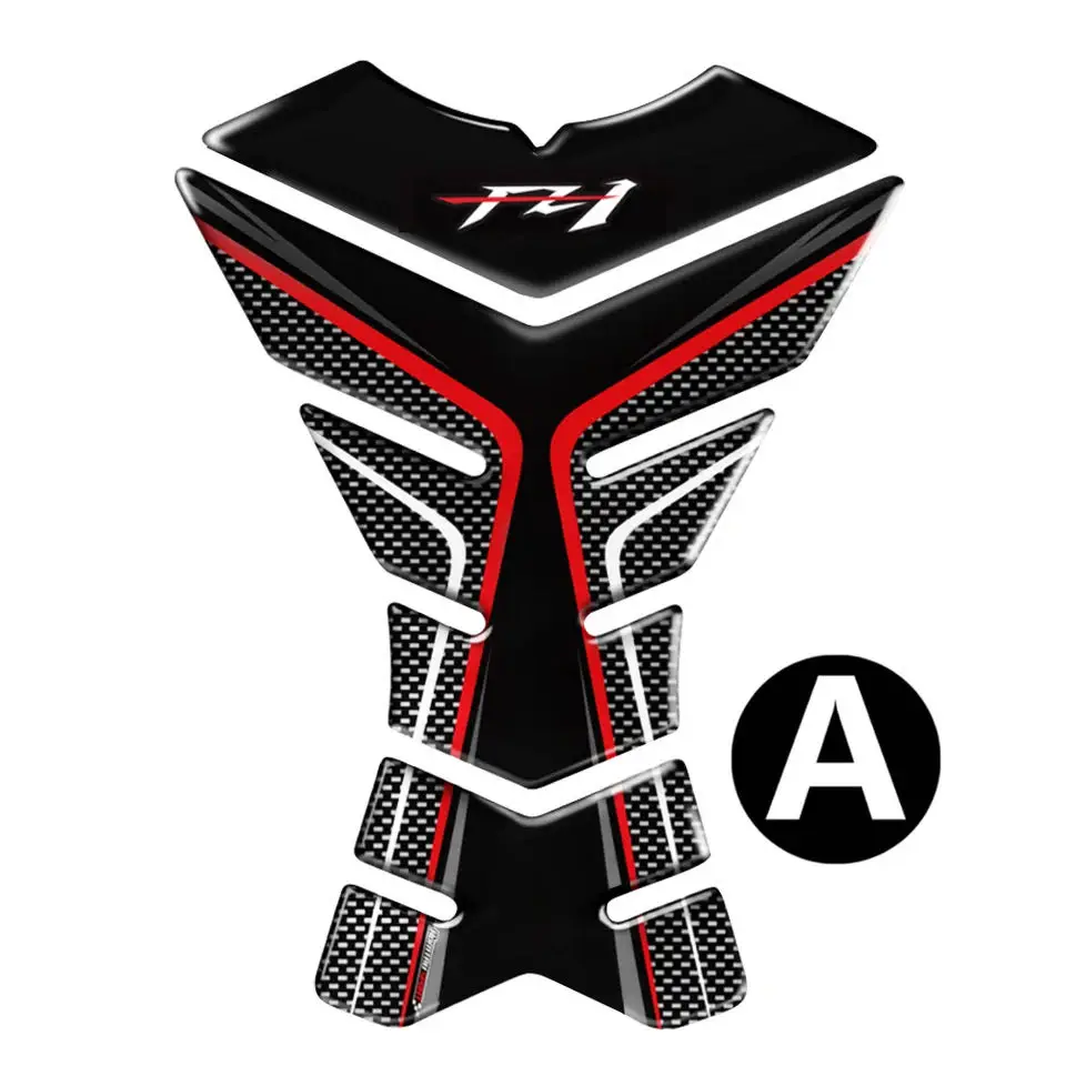 3D Carbon-look Motorcycle Tank Pad Protector Decal Stickers Case for YAMAHA FZ1 FZ1N FZ1S Tank All Years