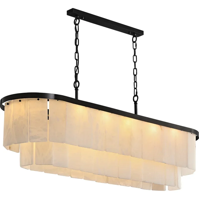 

Spanish marble all-copper chandelier modern light luxury simple