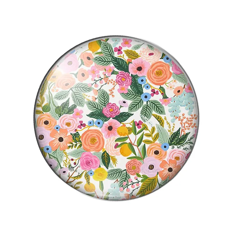 Beauty flowers patterns Fashion 10pcs mixed 12mm/18mm/20mm/25mm/30mm Round photo glass cabochon demo flat back Making findings