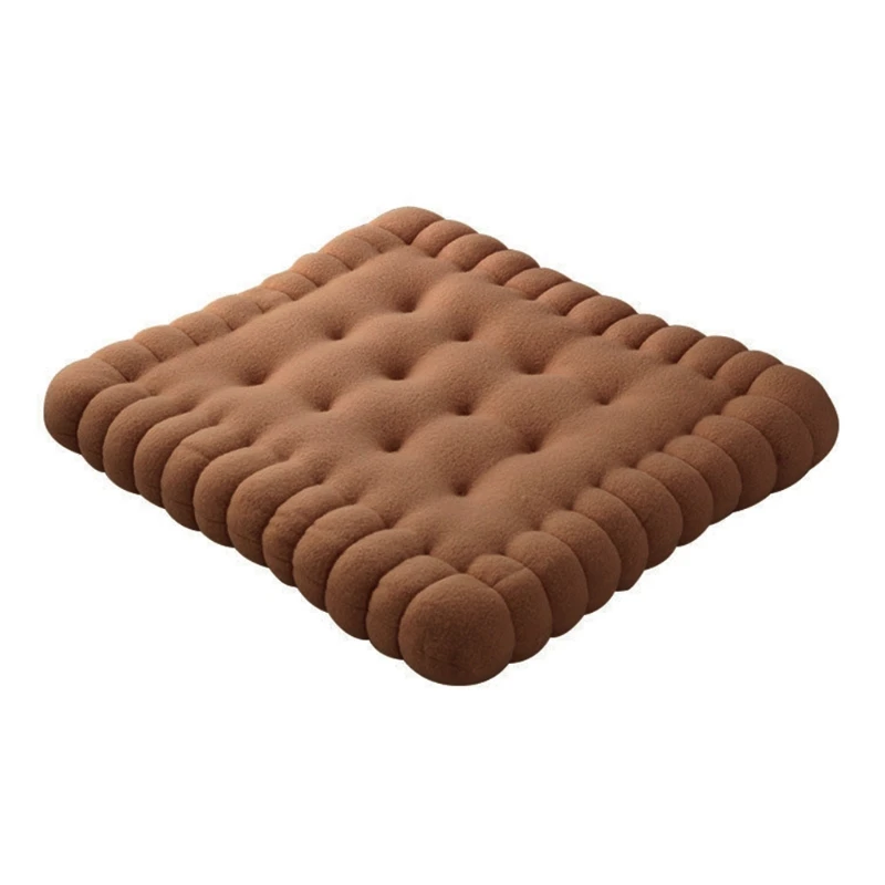 Criativo forma de biscoito macio almofada travesseiro clássico cadeira de assento de carro almofada decorativa cookie tatami volta coxim sofá fezes