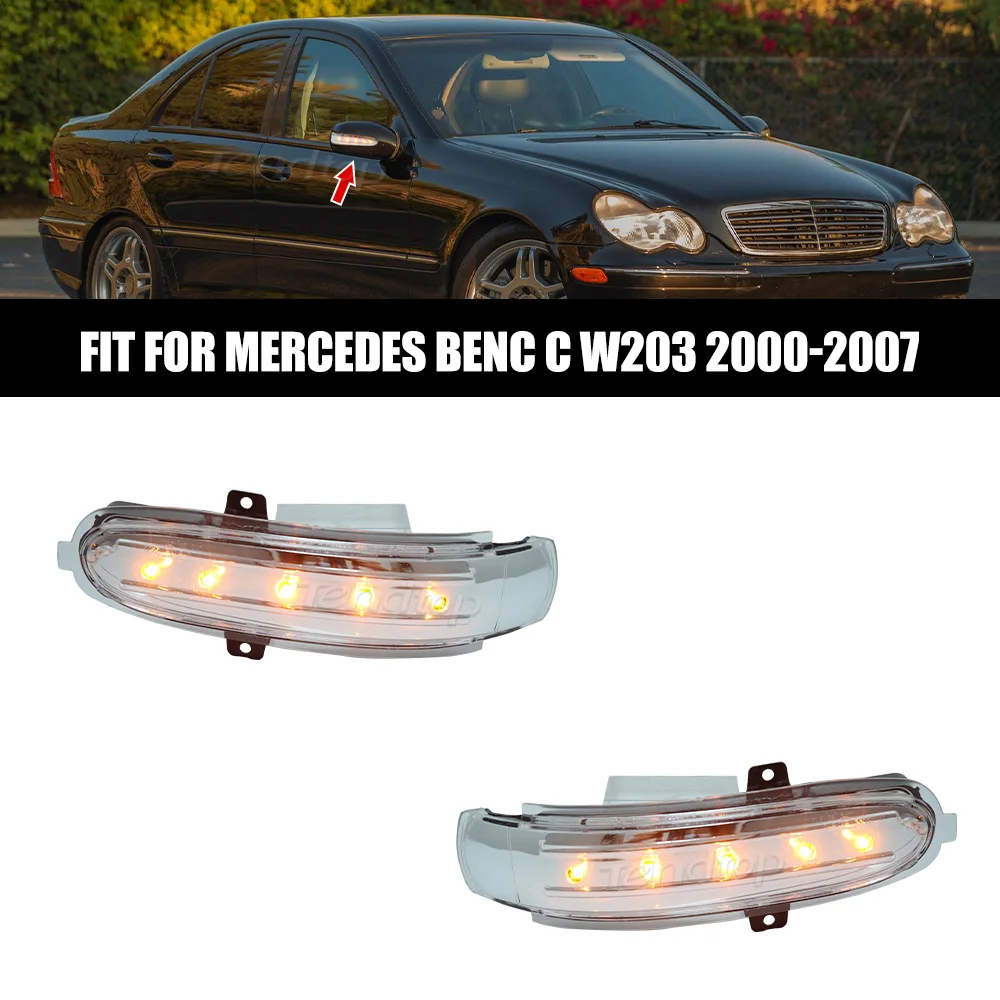 No Error Car LED Mirror Turn Signal Indicator Side Lamp For Mercedes Benz C Class W203 S203 CL203 C30 C32 C55