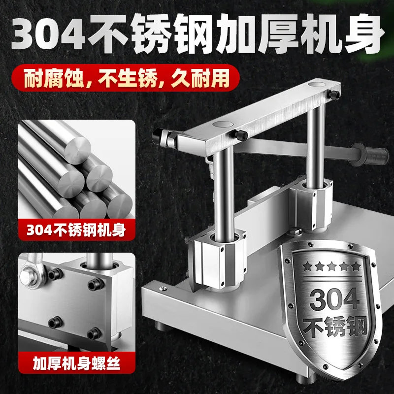 Commercial Bone Cutting Machine Manual  Cutting Machine Ribs Stick Pork Trotter Steak Lamb Chop Frozen Meat Bone Cuttin