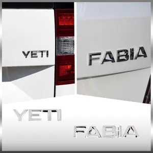 3D -Metall -Heck -Auto -Emblema, Chrom -Emblem, Skoda Octavia Aufkleber, Superb, Karoq, Fabia, Fast, 4x4, Yeti, Logo -Brief, Dekoration 12 Hauptverkäufe LED Kombi Lighthouse - №10