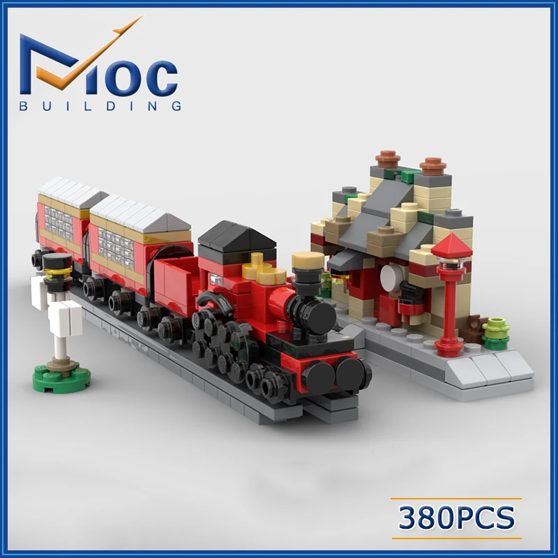 

380 шт., Детский конструктор MOC Mini 76423 экспресс и станция