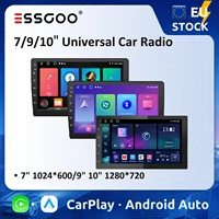 ESSGOO 7 9 10 ""Radio de coche Android Auto Carplay reproductor Multimedia estéreo de coche Universal WIFI GPS Autoradio sistemas inteligentes de coche