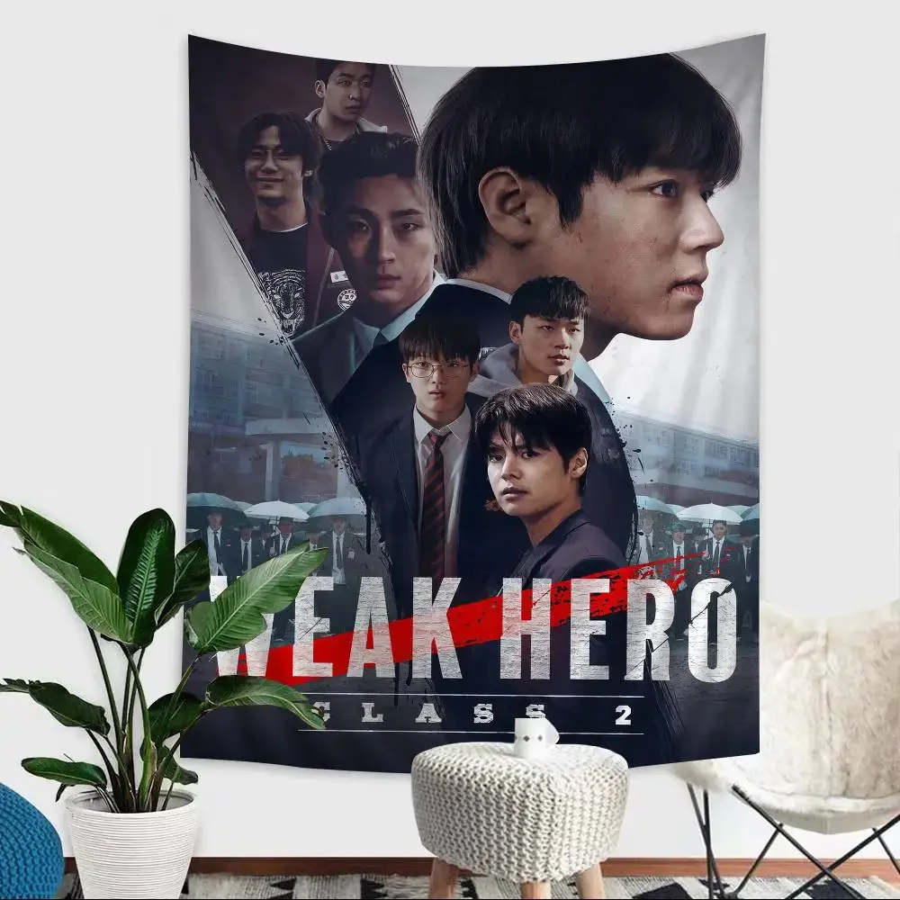 المسلسل التلفزيوني الكوري W-Weak Hero Class 1 2 مطبوعة قماش مزخرف جداري كبير الهندي بوذا الجدار الديكور السحر البوهيمي ديكور