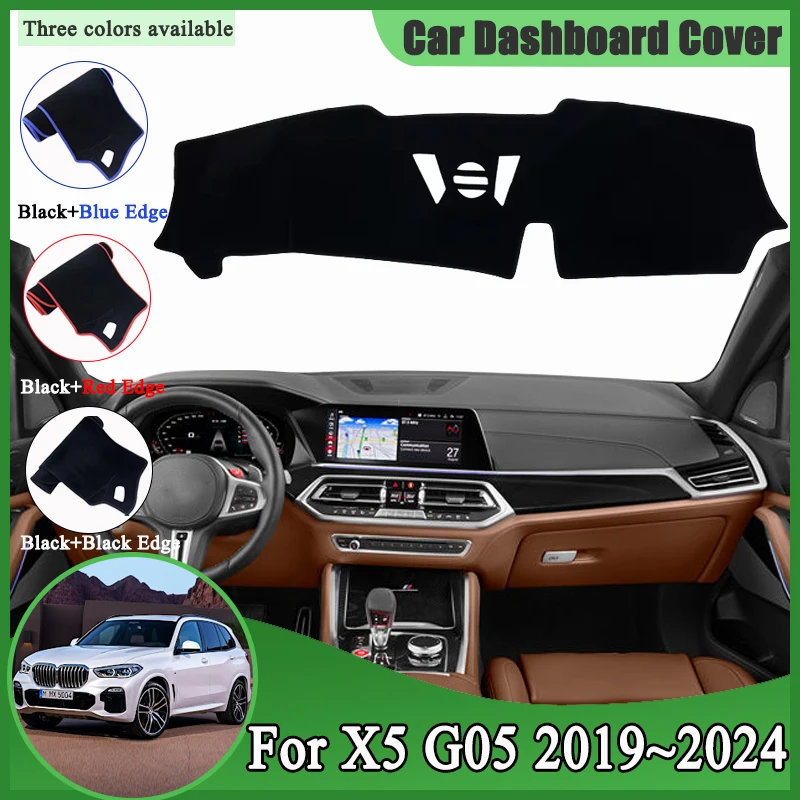 

Dashboard Cover Dash Mats for BMW X5 G05 2019~2024 G18 F95 MK4 Anti-slip Cushion Anti-UV Sunshield Pads Caerpet Car Accessories