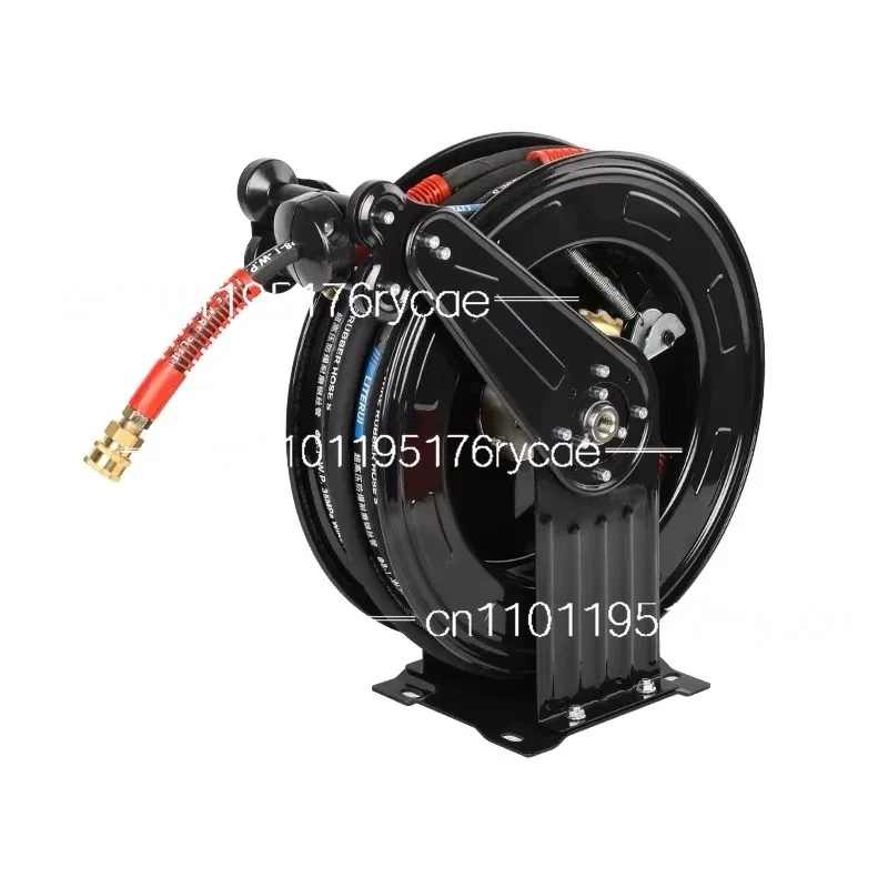 For Air Compressor Tire Inflation Car Washer Garage Workshop Heavy Duty Auto Rewind Retractable Hose Reel Wall Mount