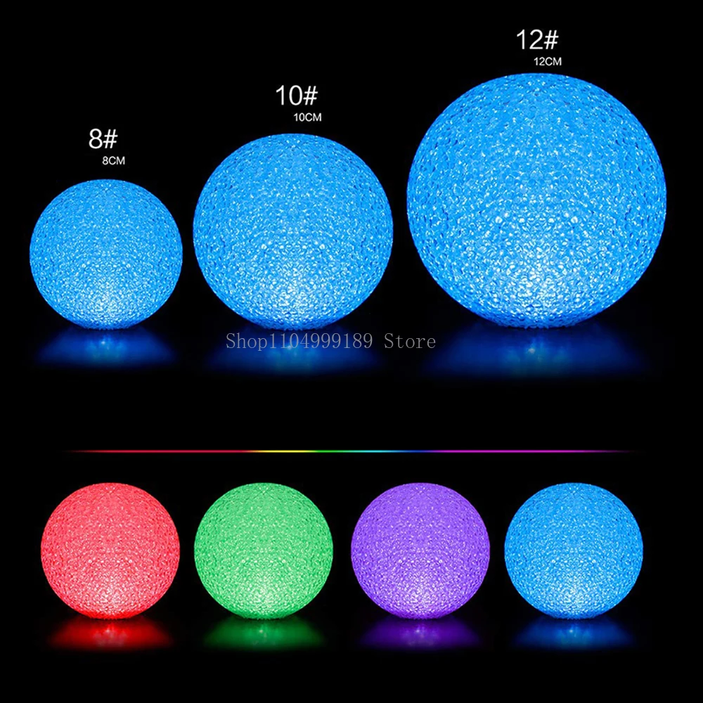 8/10/12/14 سنتيمتر الإبداعية اليد عقد مضيئة ماجيك كريستال الكرة مصباح LED ليلة ضوء مهرجان الحفلات الديكور