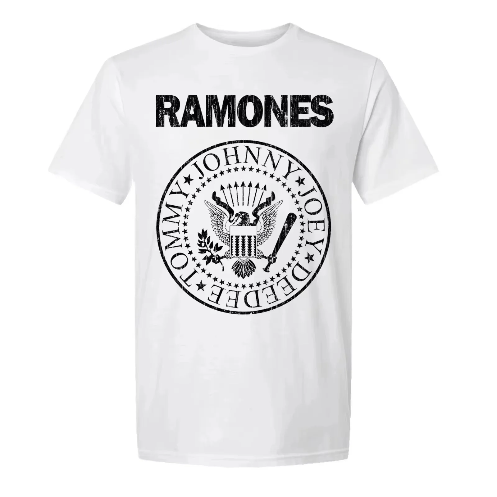 Summer 2026 Hot American Legendary Punk Band Ramones Theme Outdoor Casual Fashion Men Short-sleeved T-shirt Y2K