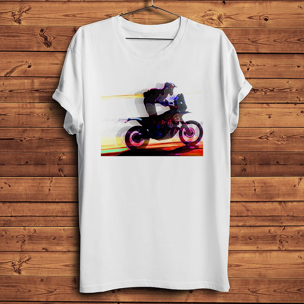 Speed Rally Rider on Sand Desert Funny Motor Casual TShirt Homme Short Sleeve Daily T Shirt Unisex Gift Tee Breathable Print