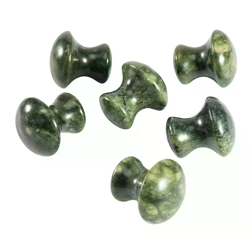 1 Stuks Natuurlijke Jade Paddestoel Vorm Gua Sha Board Gezicht Terug Body Massager Facial Schoonheidsverzorging Huid Tool Vrouwen Ontspannen gezicht Roller