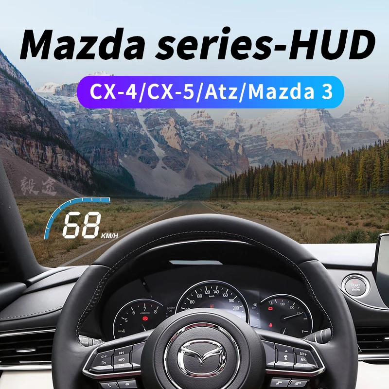 Yitu HUD nadaje się do Mazda Atz CX-5 Encelar cx-4 zmodyfikowany dedykowany wyświetlacz head up z ukrytą szybkością projekcji