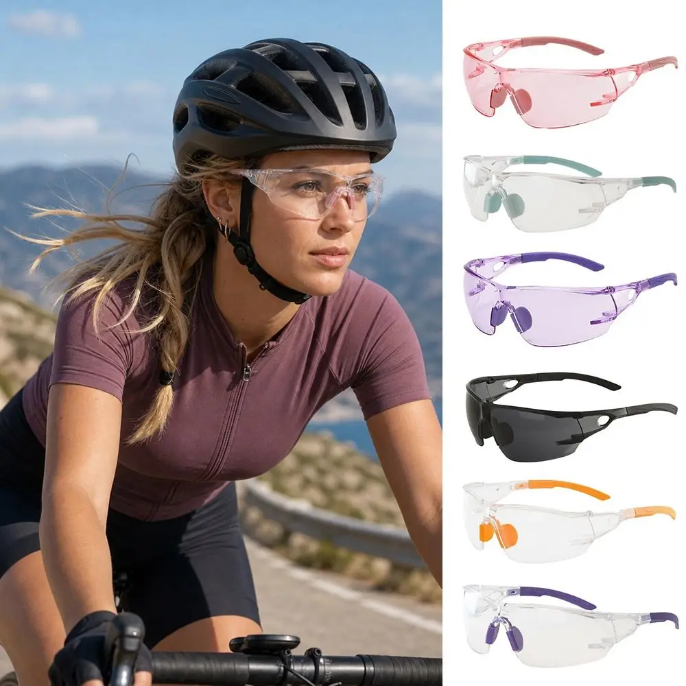 Transparent Safety Glasses Colorful Eye Protection Work Goggles Waterproof Anti-Splash Anti-Fog Goggles for Work/Lab/Cycling