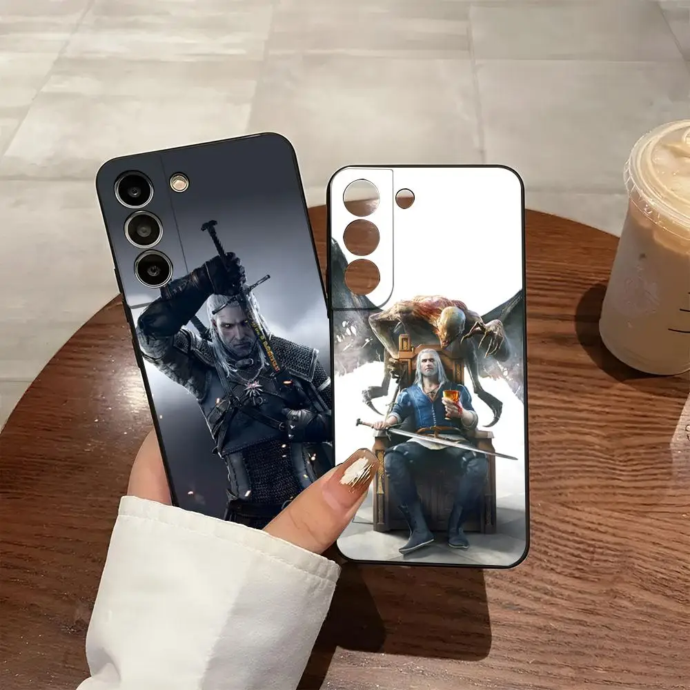 Funda de teléfono Game T-The W-Witcher para Samsung S26 S25 S24 FE S23 S22 S21 Plus S20 Ultra Note20Ultra, carcasa suave negra