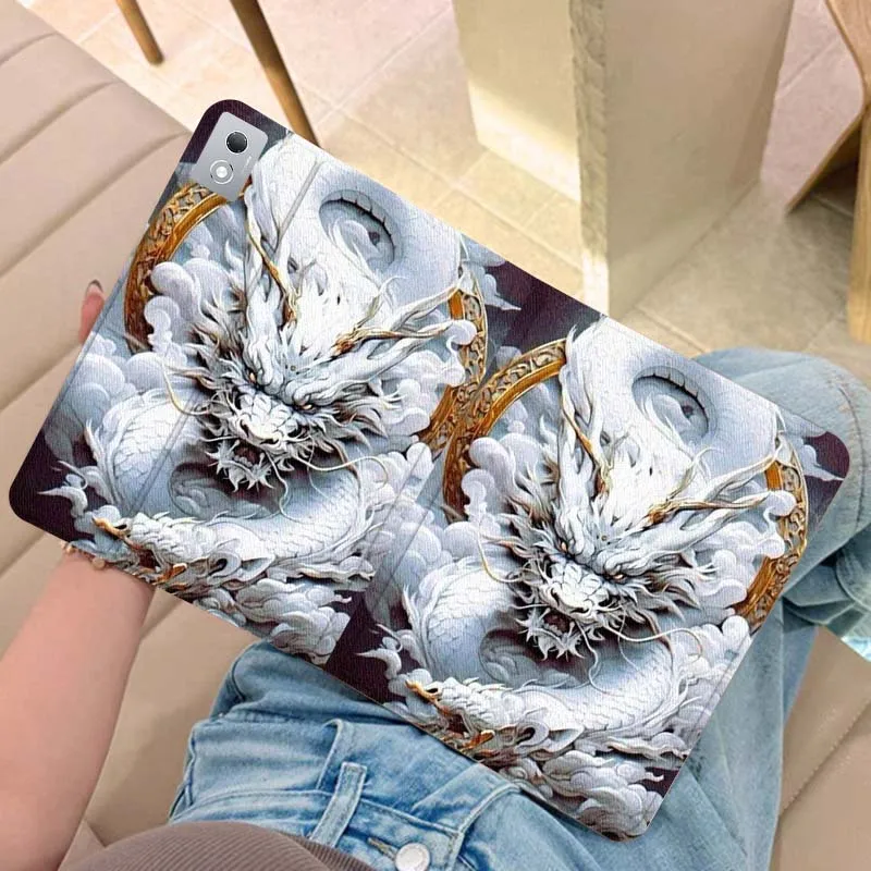

Oriental Dragon Wave Art Tablet Case For Legion Xiaoxin Pad Y700 K10 M10 P11 K11 Pro Plus 10.6 11.5 Inch 2021 2023 2025