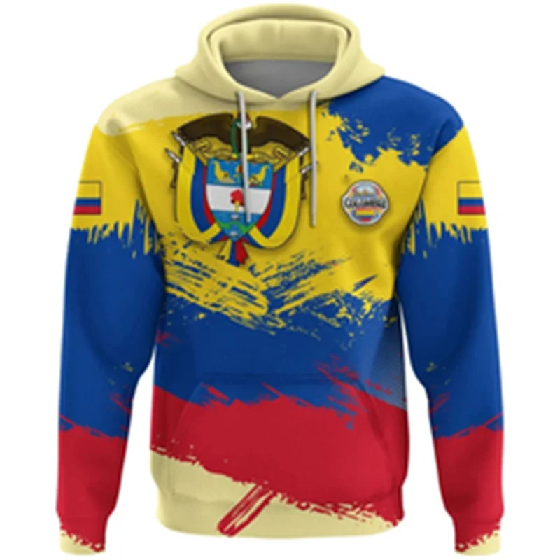 Colombia Legend Coat Of Arms Mens Hoodies 3D Printed Hooded Pullovers Hoody Male Sweatshirt Unisex Outerwear Female Top