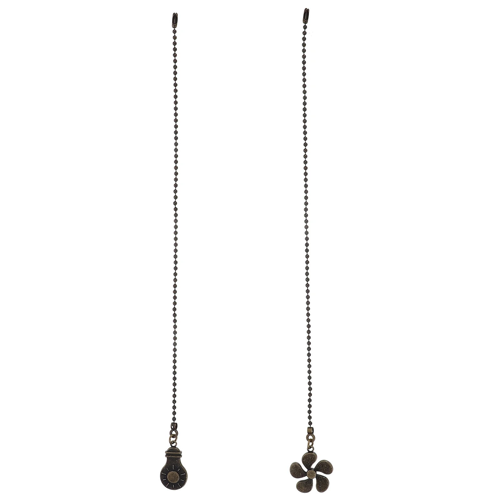 

2 Pcs Pendant Pull Chain Decor Ceiling Chandelier with Zinc Alloy Baby