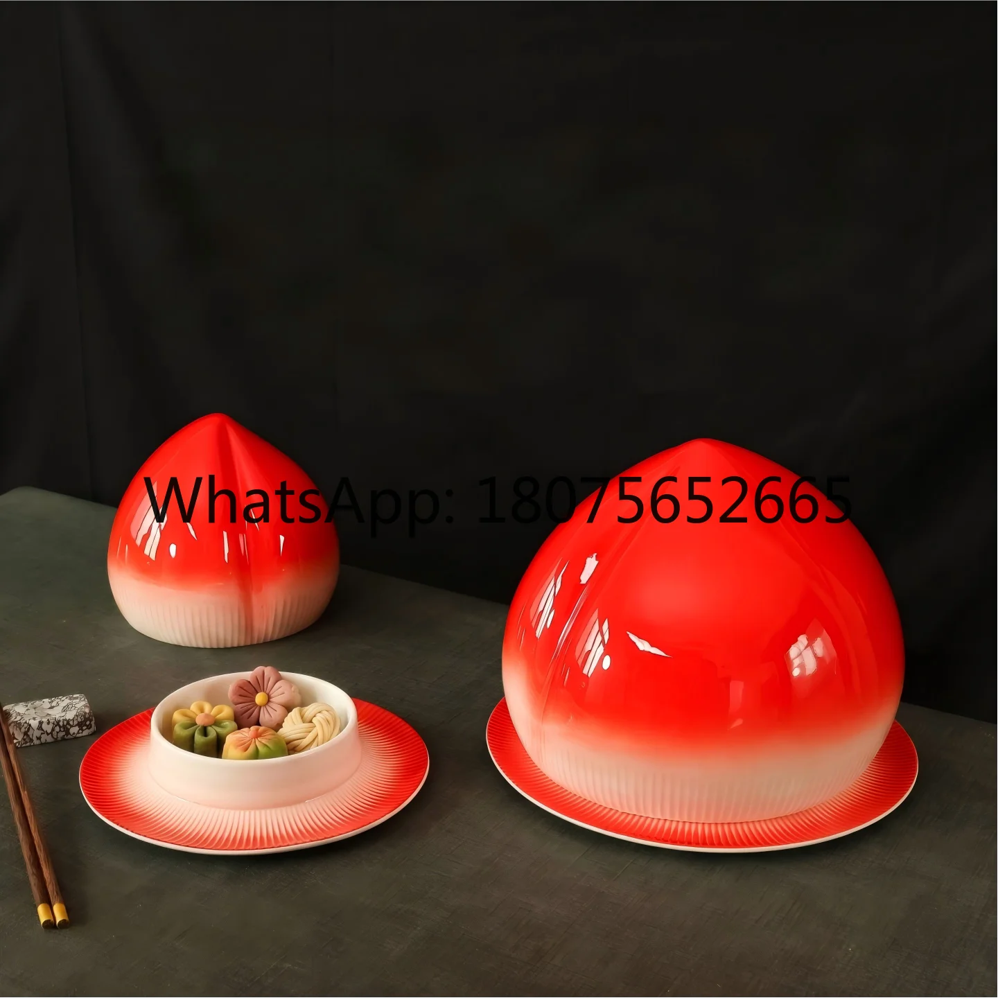Creative Ceramic Bowl Longevity Noodles Birthday Banquet Club Dishes Chinese Dim Sum Tableware