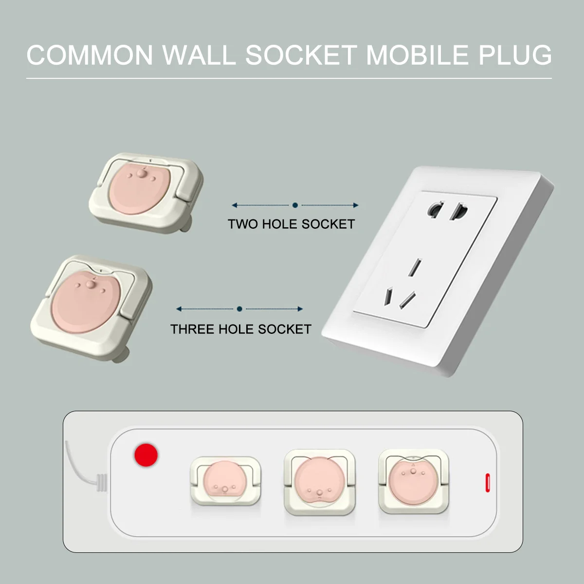 24 قطعة من أغطية المخرج المقاومة للأطفال، أغطية مقابس الأمان القوية، أغطية حماية كهربائية لغطاء قابس الأطفال #2