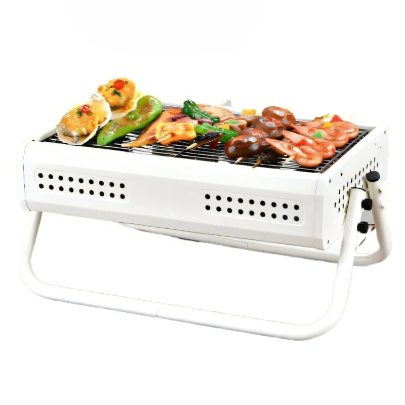 

*Reinforced and thickened outdoor barbecue grill Household barbecue grill Smokeless folding portable oven Charcoal