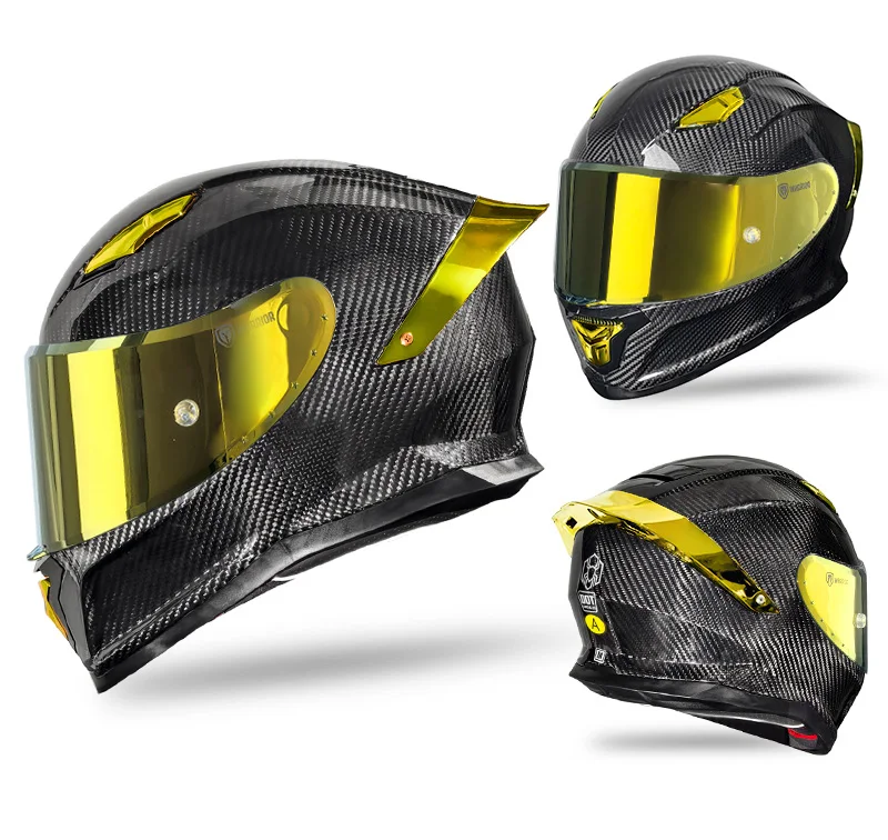 3C&DOT 3K Carbon Helmet - , Quick-Release, All-Season,12-Month Warranty