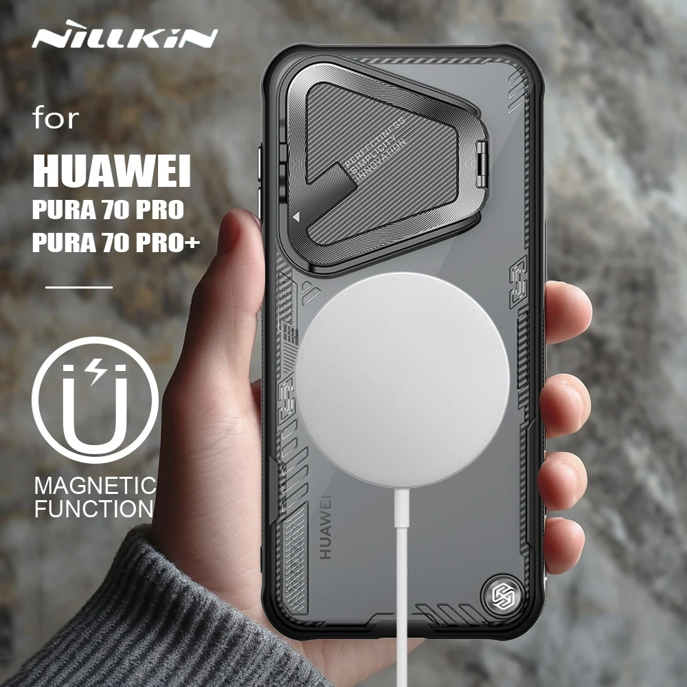 

for Huawei Pura 70 Pro / 70 Pro Plus Case NILLKIN Iceblade Prop for Magsafe Magnetic Privacy Lens Camera Protection Hard cover