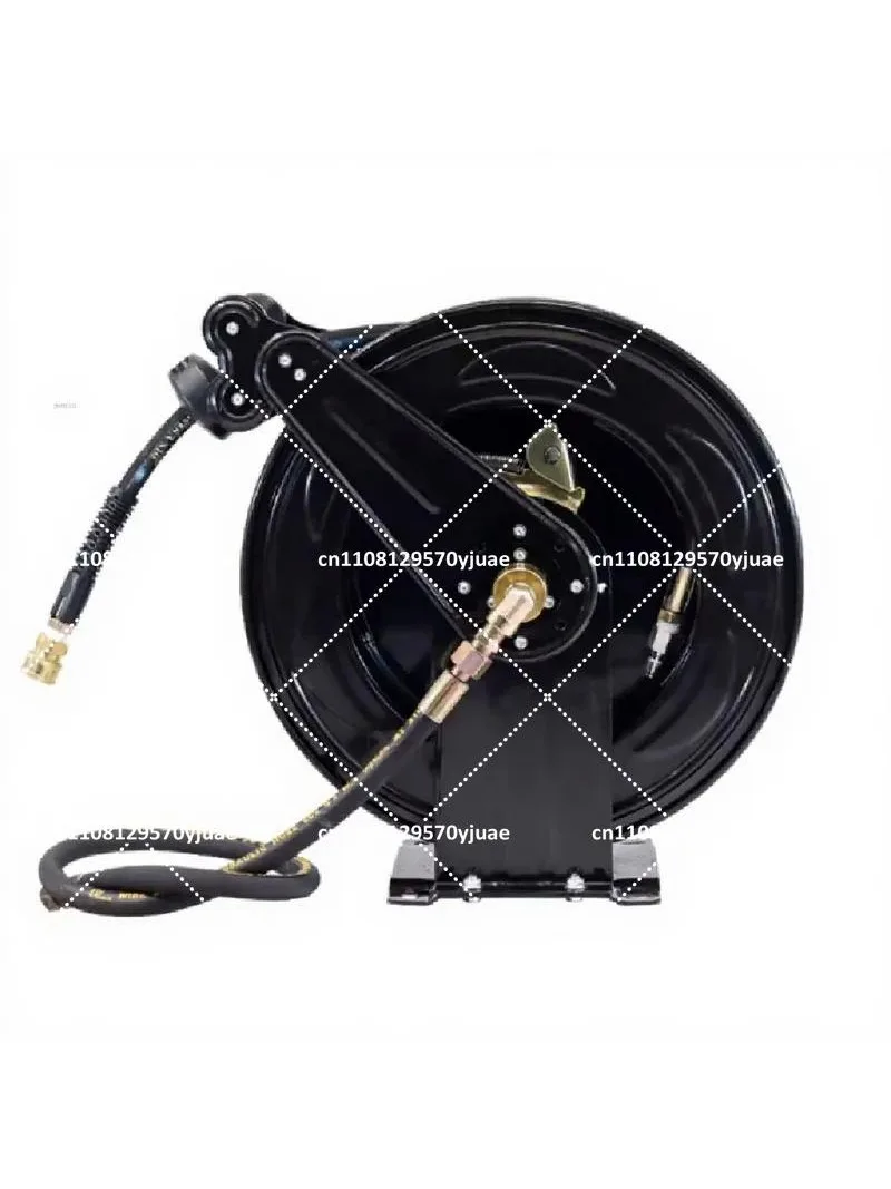 Heavy Duty Retractable Wall Mount Pressure Washer Hose Reel for Car Wash & Home Use