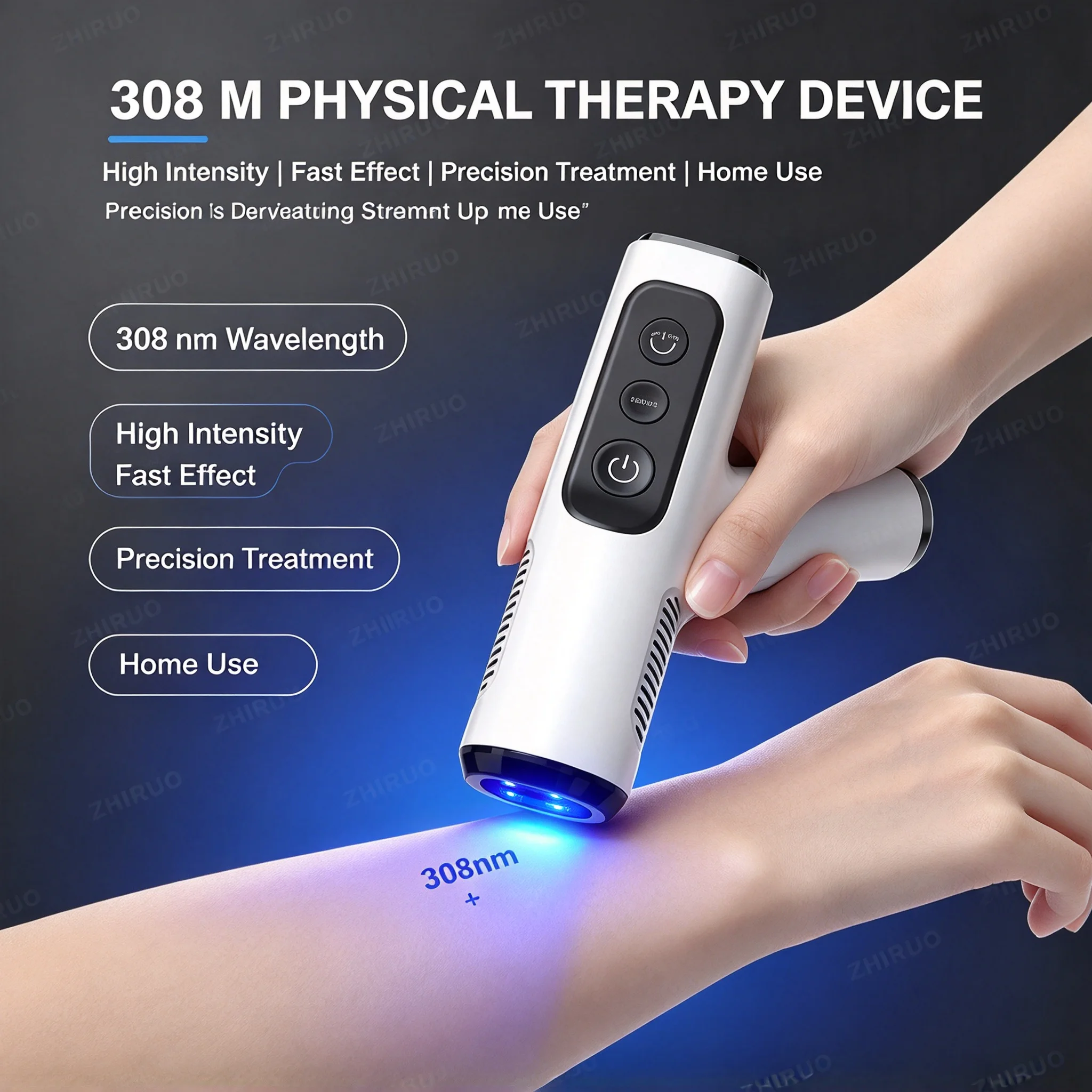 Factory Price Uvb Led 308nm Excimer Laser 308nm Phototherapy Vitiligo Treatment Device Uvb Narrow Band Phototherapy Lamp