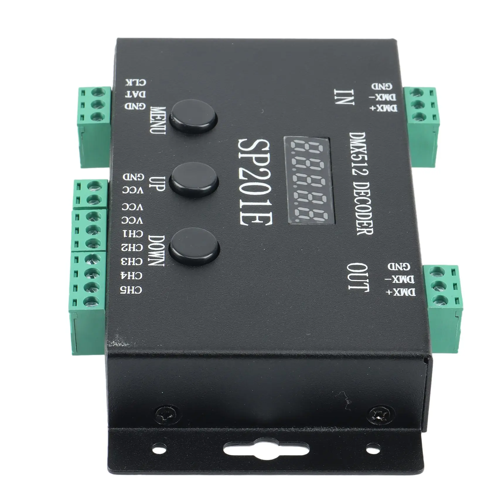 ABKN-SP201E RGB LED Pixels Strip Controller DMX512 Decoder Supports 3072 Channels, Compatible With A Variety Of Ics