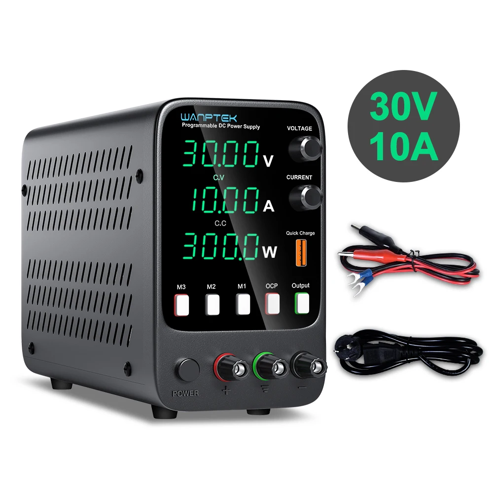 Wanptek 30V 5A 10A DC Voeding 60V 5A 120V 3A LED Bench Verstelbare Laboratorium Voeding Bron Encoder Regelbare Spanning Stroom