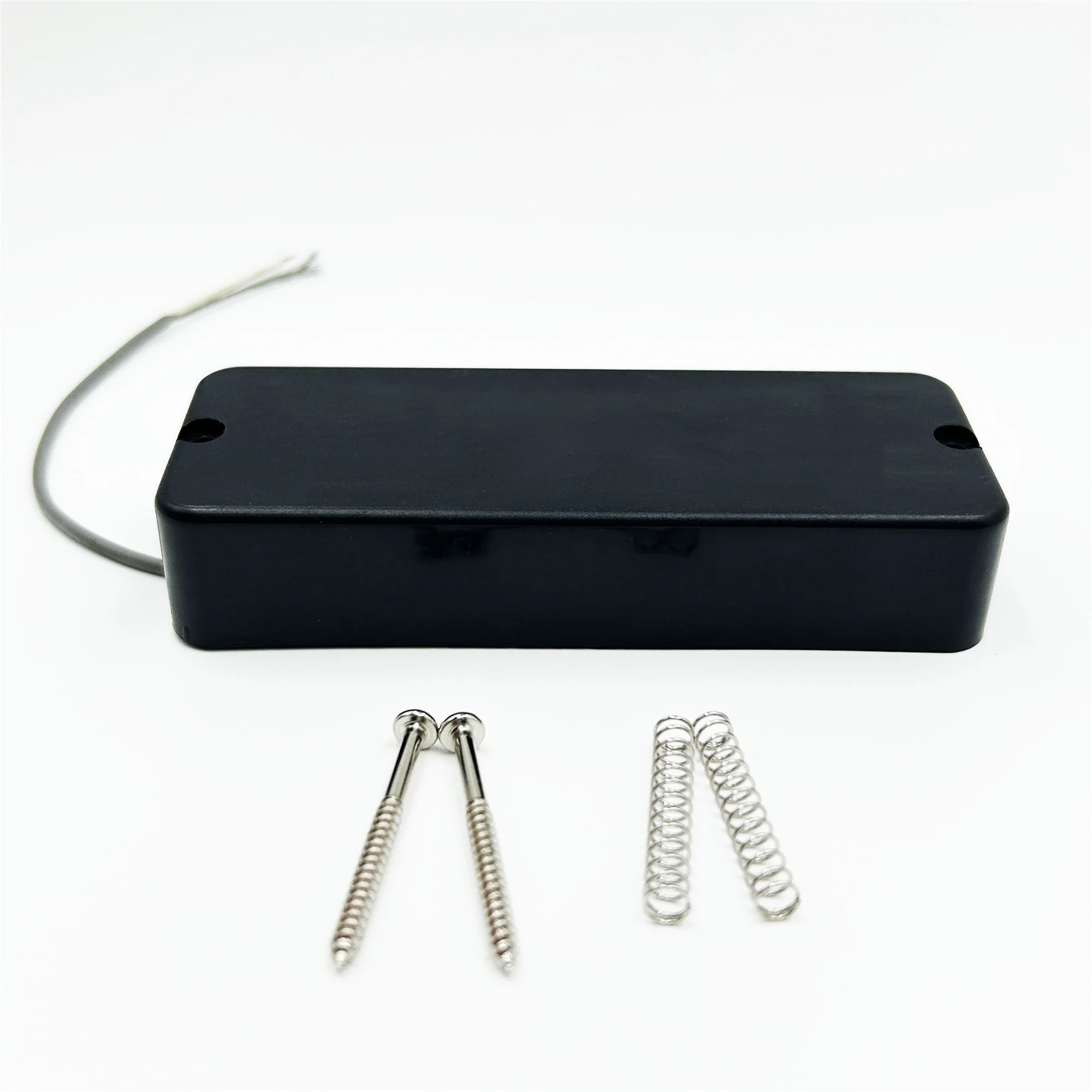 1Set Sealed Style Guitar Pickup 2/4 Hole 2/4 Core 4/5 String Electric Bass Pickup With Mounting Screws & Springs