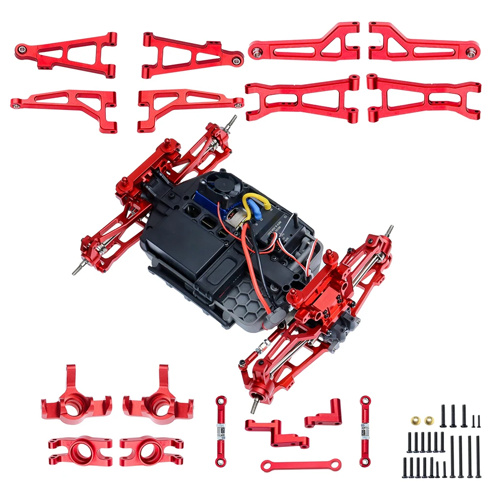 For 1/16 MJX Hyper GO 16207 16208 16209 16210 H16BM H16GT H16DR H16PL Steering Cup Rear Wheel Seat Upgrade Parts and Accessories