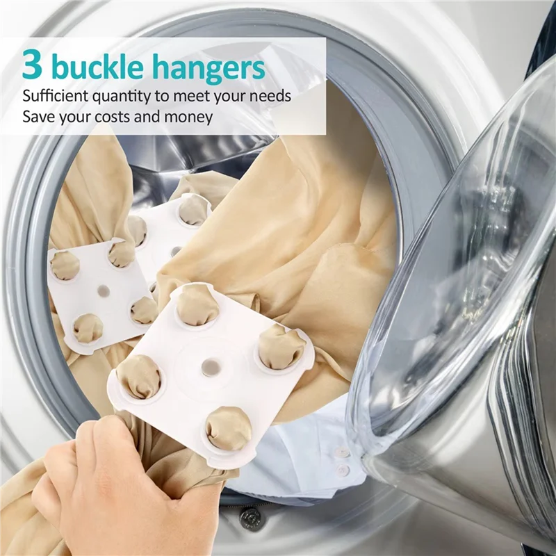 

3PCS Bed Sheet Detangler Reduce And Make Clothes For Tumble Laundry To Reduce Drying Time For Blankest Clothing