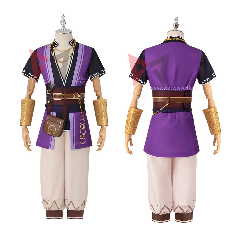 Новинка Genshin Impact Cosplay Liben костюм ожерелье ремень сумка для мужчин на заказ