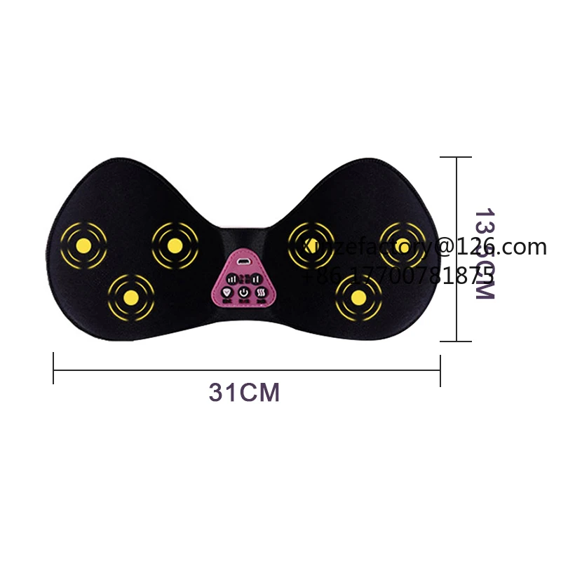 Factory Direct 2026 Top RatedUSB Rechargeable Breast Massager Vibrating Hot Compress Comfortable And Seamless Washable