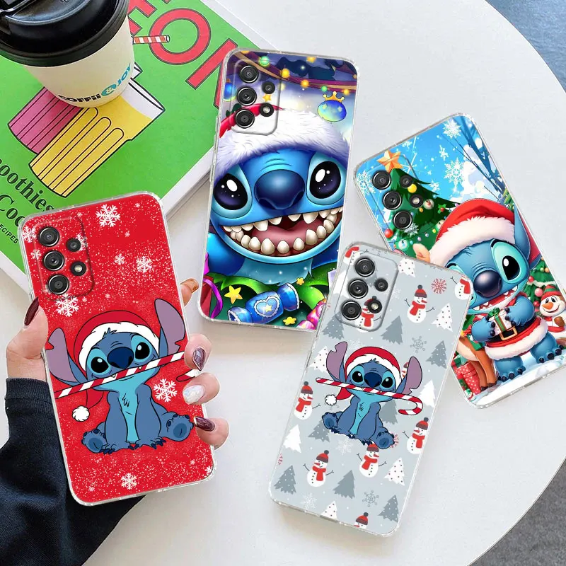 

Christmas Stitch With Snowmen For Samsung Galaxy A55 Case A16 A54 A52 A53 5G A15 A14 A13 A23 A51 A34 A35 A32 A72 A71 Clear Cover