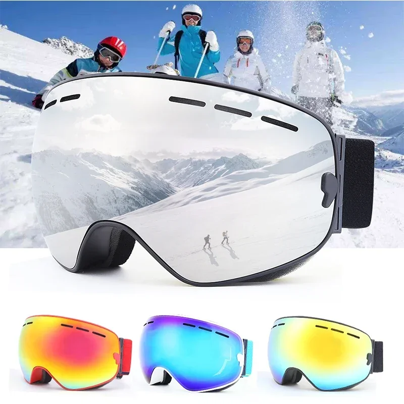 New 2024 Ski Goggles Double Layers Anti-Fog Men Sports Ski Glasses Snowmobile Skiing Women Snow Sunglasses Snowboarding Eyewear