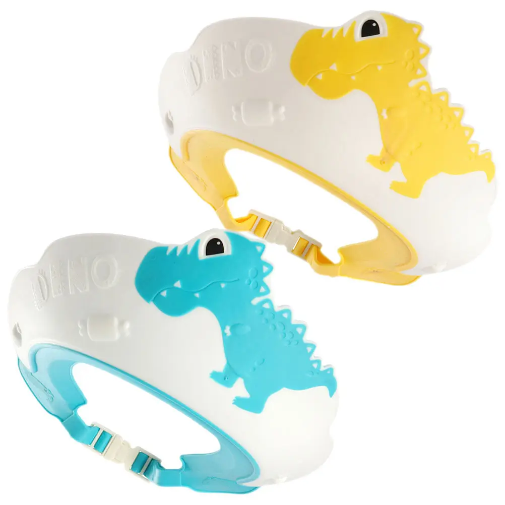 

2pcs Waterproof Dinosaur Baby Bath Hat Adjustable For Kids Hair Washing Eye Ear Protection Toddler Shower Cap Bathing Tool