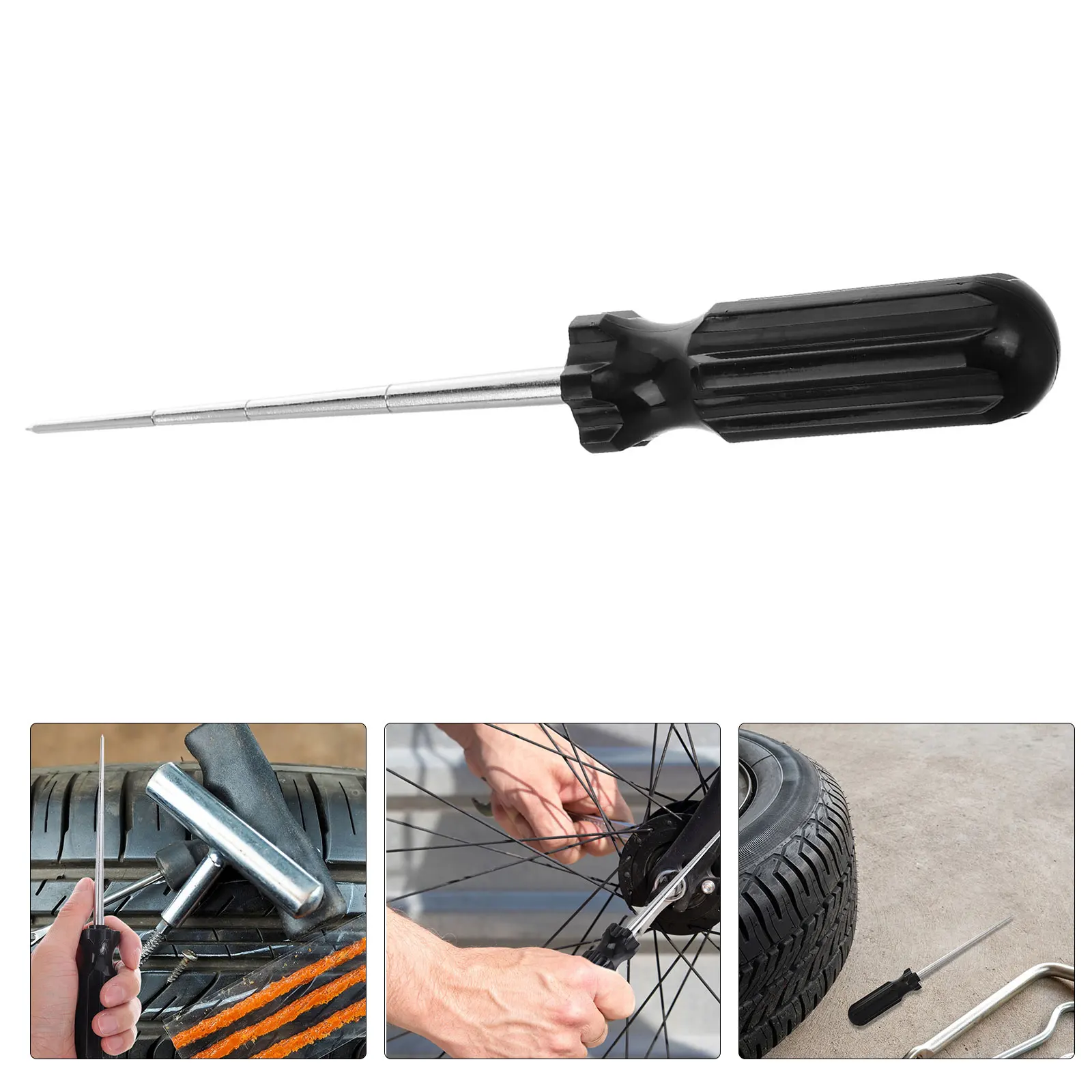 

Universal Car Repair Tool Heavy Duty Auto Probe Tire Repair Awl Replacement Tool For Motorcycle Bike Tire Puncture Fix Durable